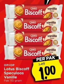 Aanbieding: Lotus Biscoff Speculoos Vanille