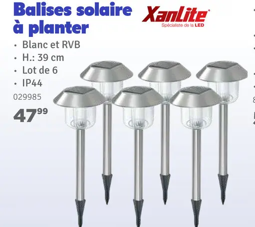 Offre: Balises solaire à planter
