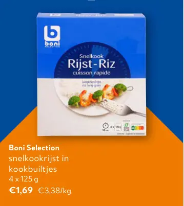 Promotie: Snelkookrijst in kookbuiltjes