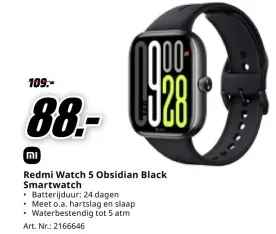 Aanbieding: Redmi Watch 5 Obsidian Black Smartwatch
