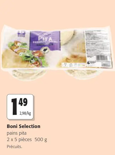 Offre: pains pita