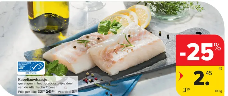 Promotie: Kabeljauwhaasje