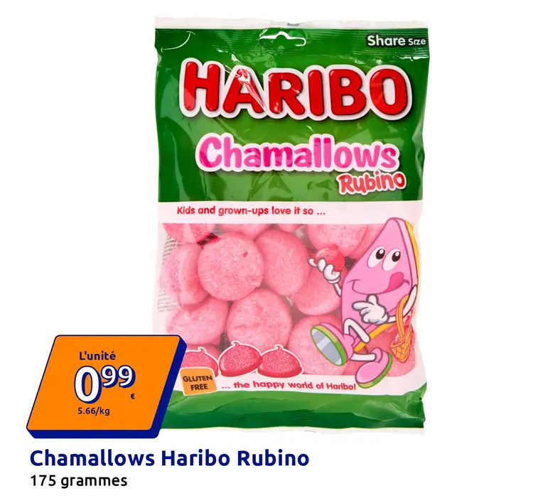 Offre: Chamallows Haribo Rubino
