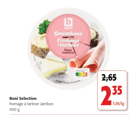 Offre: Fromage à tartiner Jambon
