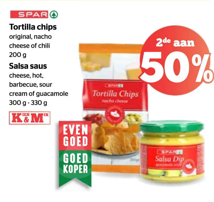 Promotie: Tortilla chips & Salsa saus