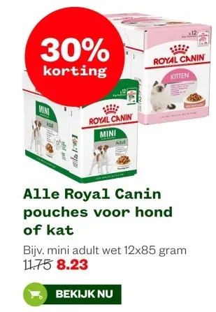 Aanbieding: Royal Canin pouches voor hond of kat