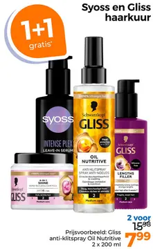 Aanbieding: Syoss en Gliss haarkuur
