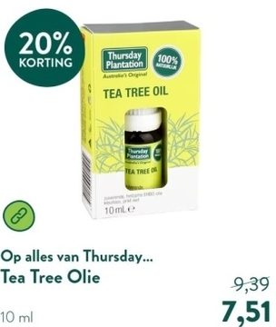 Aanbieding: Thursday Plantation Tea Tree Olie - 10ml