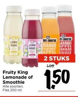Aanbieding: Fruity King Lemonade of Smoothie