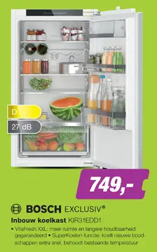 Aanbieding: Inbouw koelkast KIR31EDD1