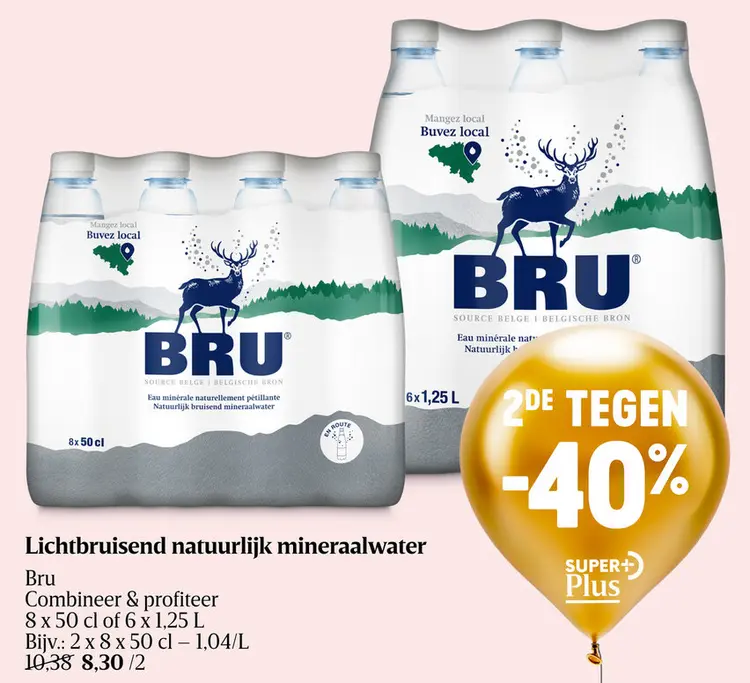 Aanbieding: Lichtbruisend natuurlijk mineraalwater