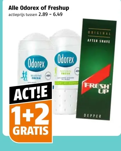 Aanbieding: Alle Odorex of Freshup