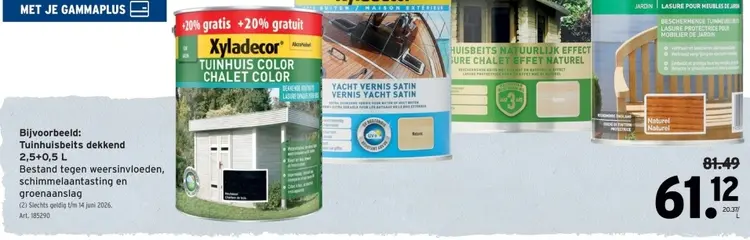 Promotie: Tuinhuisbeits dekkend