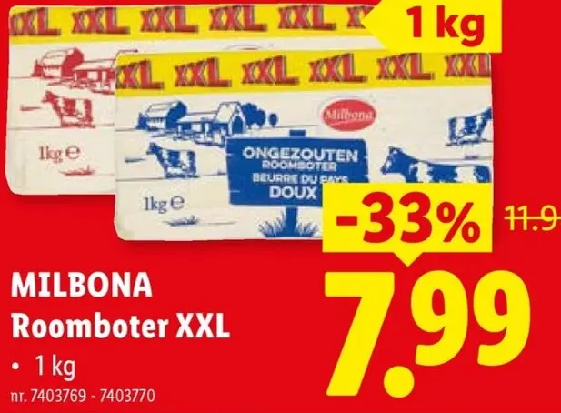Promotie: Roomboter XXL