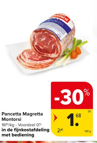 Promotie: Pancetta Magretta