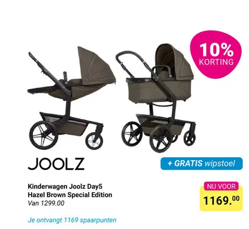 Aanbieding: Kinderwagen Joolz Day5 Hazel Brown Special Edition