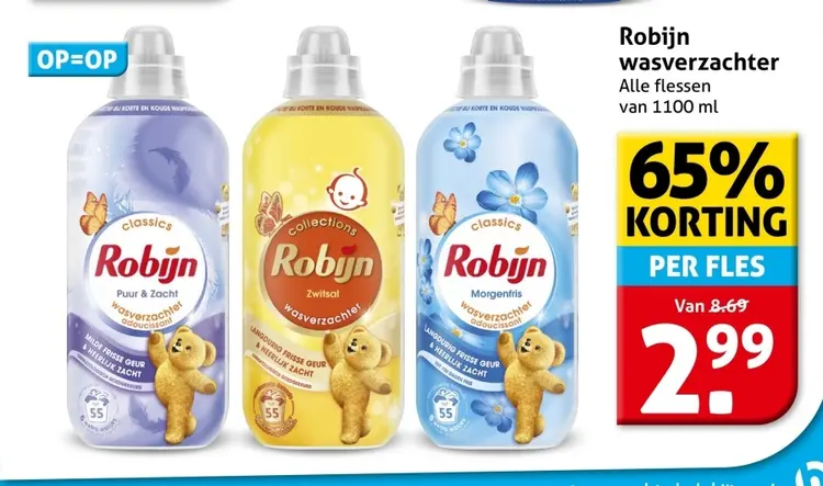 Aanbieding: Robijn wasverzachter