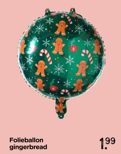 Promotie: Folieballon gingerbread