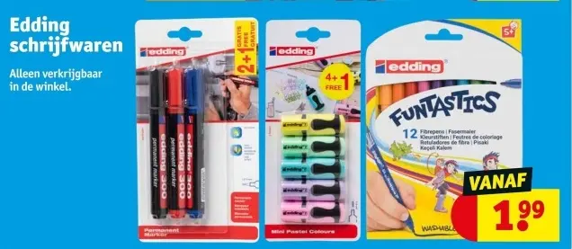 Aanbieding: Edding schrijfwaren
