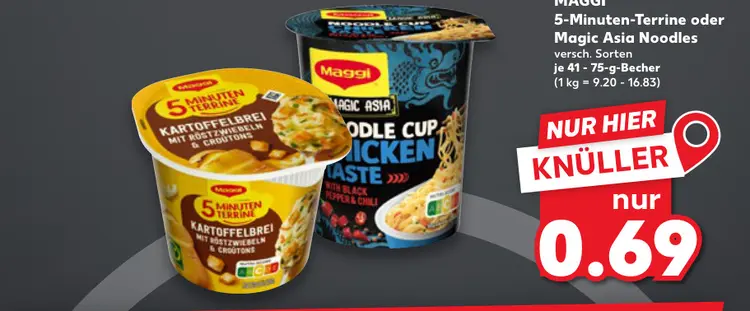Aanbieding: 5-Minuten-Terrine oder Magic Asia Noodles