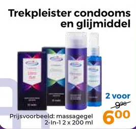 Aanbieding: Trekpleister condooms en glijmiddel