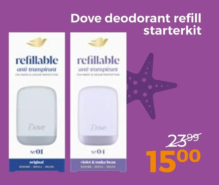 Aanbieding: deodorant refill starterkit