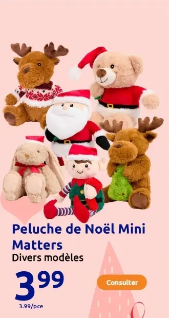 Offre: Peluche de Noël Mini