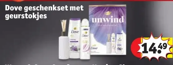 Promotie: Dove geschenkset met geurstokjes