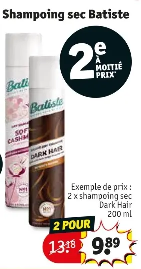 Offre: Shampoing sec
