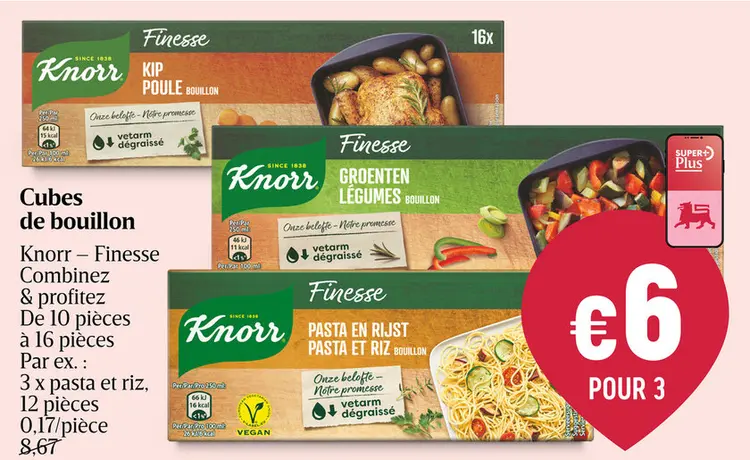 Offre: Cubes de bouillon Knorr Finesse