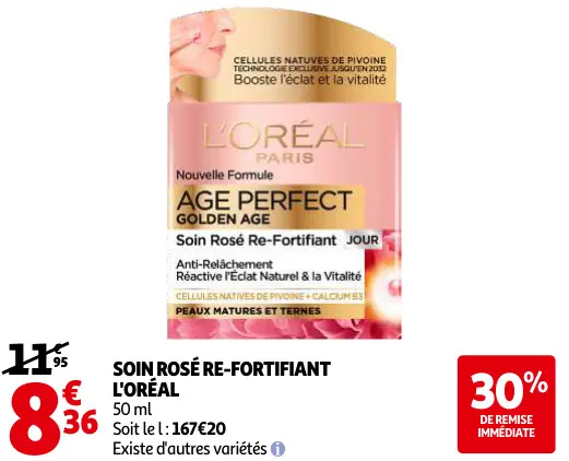 Promotie: Soin rosé re-fortifiant