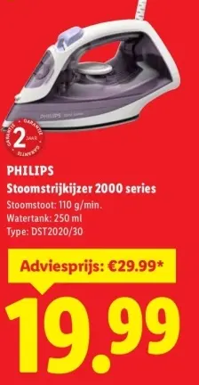 Aanbieding: Stoomstrijkijzer 2000 series