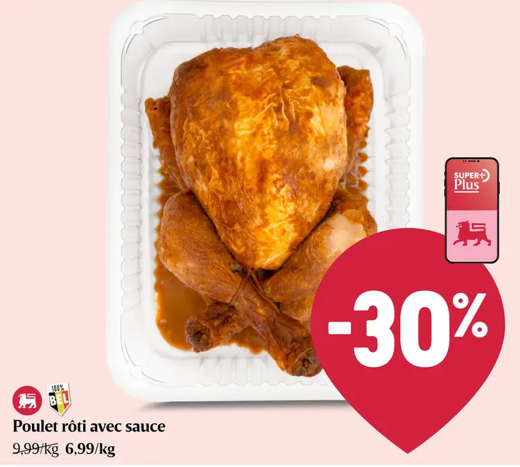 Offre: Poulet rôti avec sauce