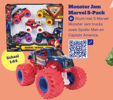 Aanbieding: Monster Jam Marvel 5-Pack