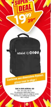 Offre: Sac a dos AERIAL go
