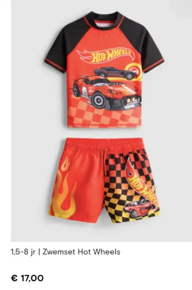 Aanbieding: Zwemset Hot Wheels