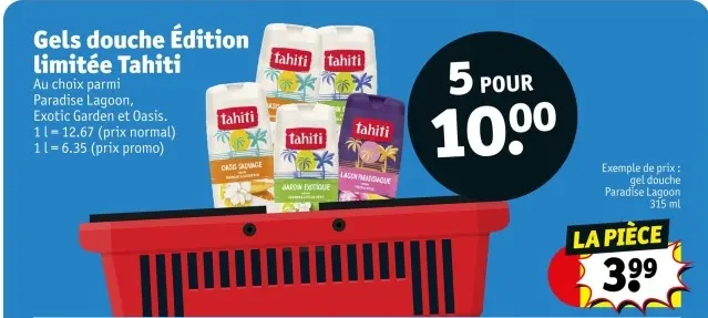 Offre: Gels douche Édition limitée Tahiti