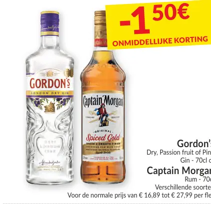 Promotie: Dry, Passion fruit of Pink Gin of Rum
