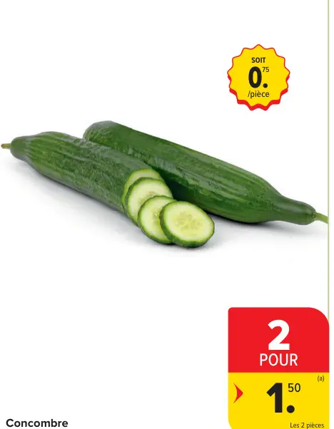 Offre: Concombre