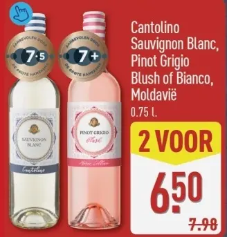 Aanbieding: Cantolino Sauvignon Blanc, Pinot Grigio Blush of Bianco, Moldavië
