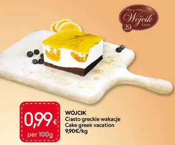 Aanbieding: Ciasto greckie wakacje Cake greek vacation