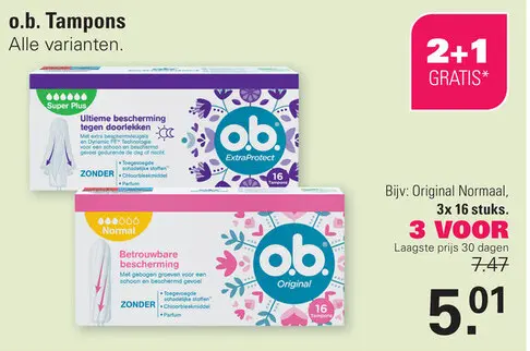 Aanbieding: o.b. Tampons