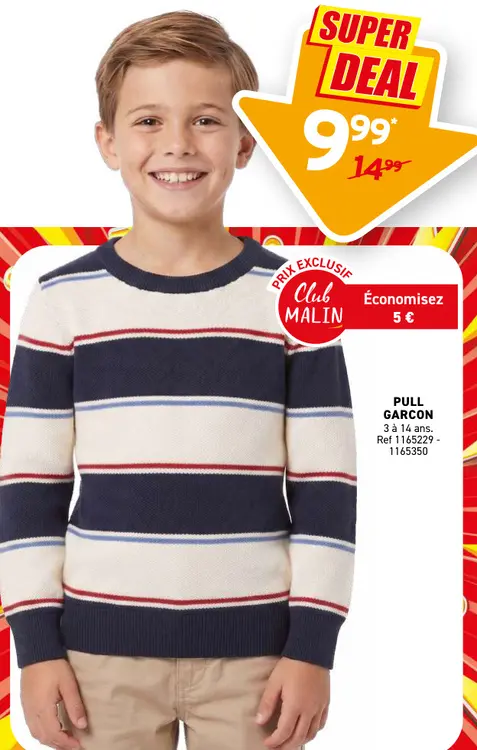 Offre: Pull garcon