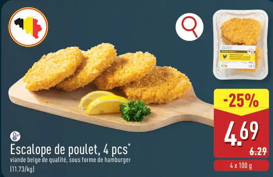 Offre: Escalope de poulet