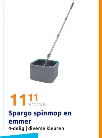 Aanbieding: Spargo spinmop en emmer