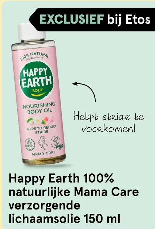 Aanbieding: 100% natuurlijke Mama Care verzorgende lichaamsolie