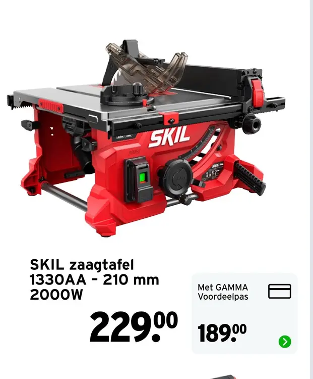 Aanbieding: zaagtafel