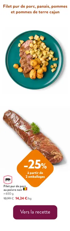 Offre: Filet pur de porc au poivre noir