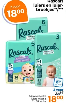 Aanbieding: Rascals luiers en luierbroekjes