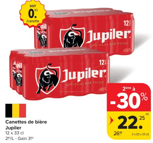 Offre: Canettes de bière